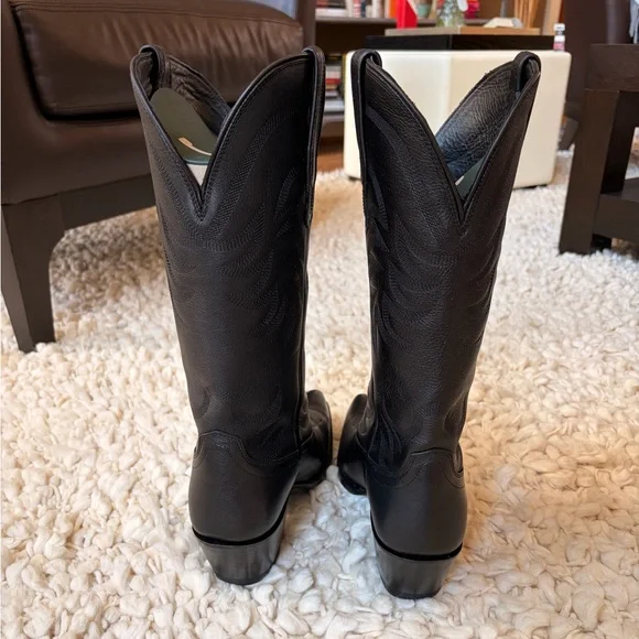 NWT Tecovas Annie Midnight Cowhide Cowgirl Boots - Picture 3 of 5